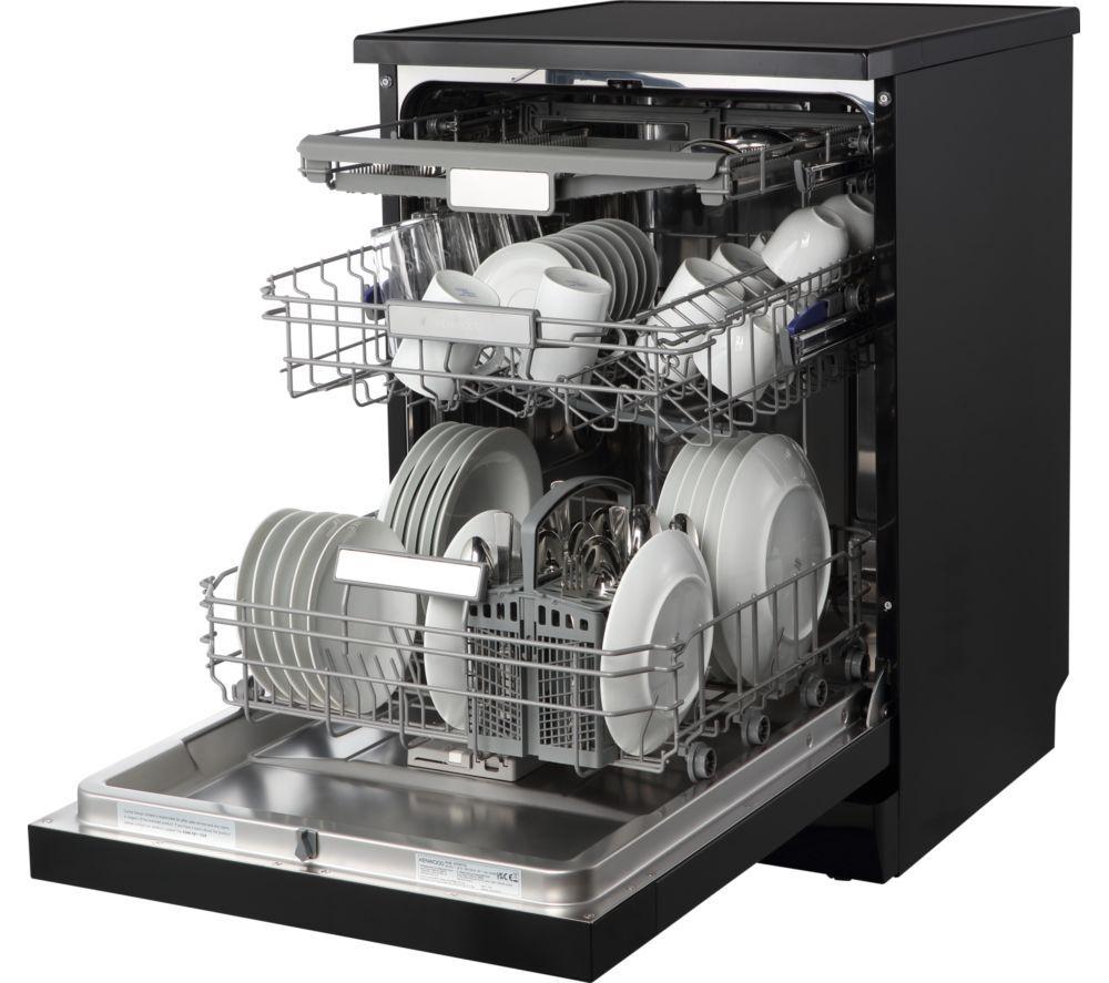 KENWOOD KDW60T25 Full-size Dishwasher - Black image number 7 of 14