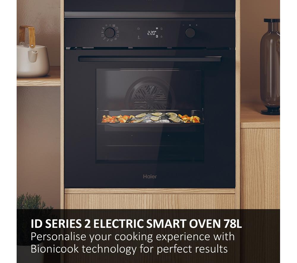HAIER ID Series 2 H6 ID23B3YTB Electric Pyrolytic Smart Oven - Black image number 4 of 15