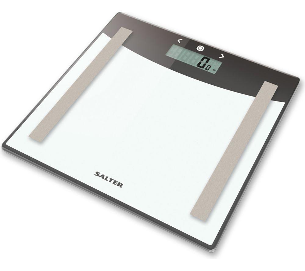 SALTER 9137 Glass Analyser Bathroom Scale- Silver image number 5 of 5