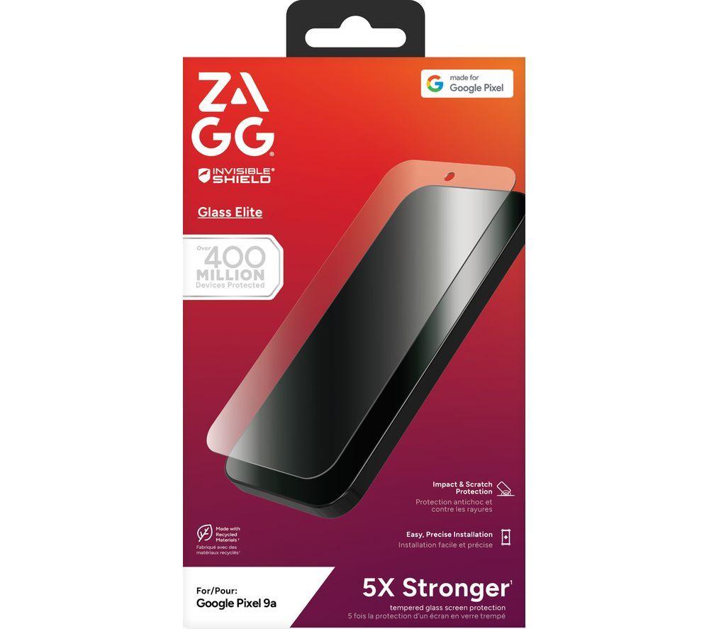ZAGG InvisibleShield Glass Elite Google Pixel 9A Screen Protector - Clear
