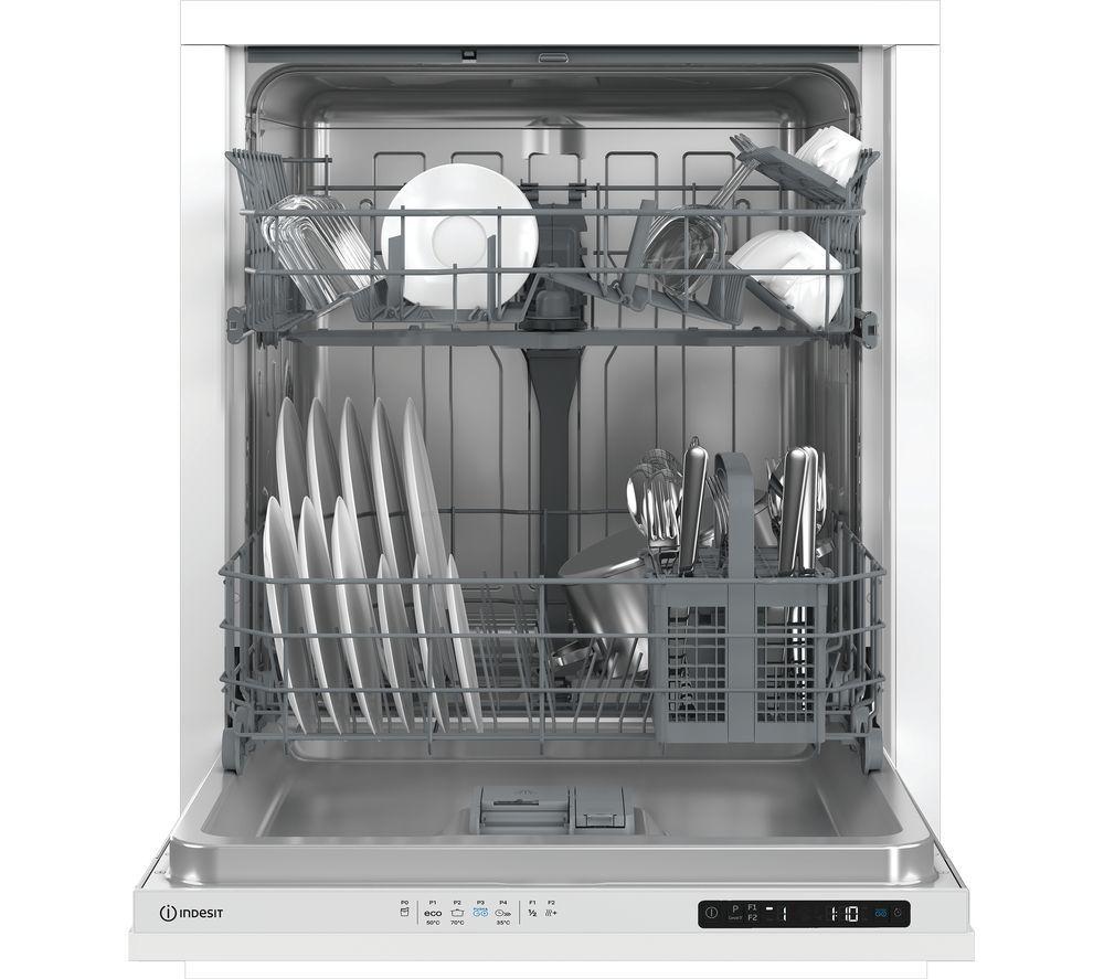 INDESIT Push&Go IN2IE13DT70UK Full-size Fully Integrated Dishwasher image number 3 of 3