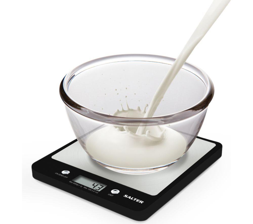 SALTER Evo 1241A BKDRCEU16 Digital Kitchen Scales - Black image number 3 of 3