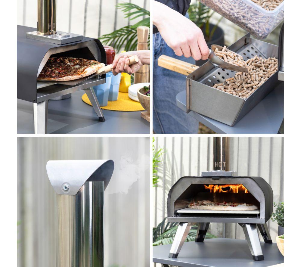 ABODE 13" Wood Pellet Pizza Oven - Black image number 8 of 16