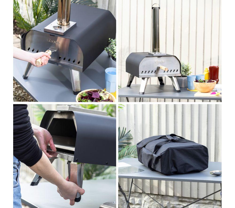 ABODE 13" Wood Pellet Pizza Oven - Black image number 12 of 16
