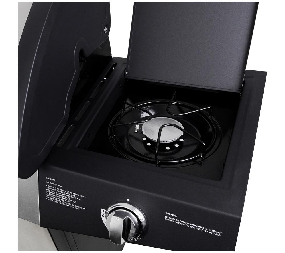 GEORGE FOREMAN GFGBBQ4B1SS3-C 4 Burner Gas BBQ - Black image number 12 of 17