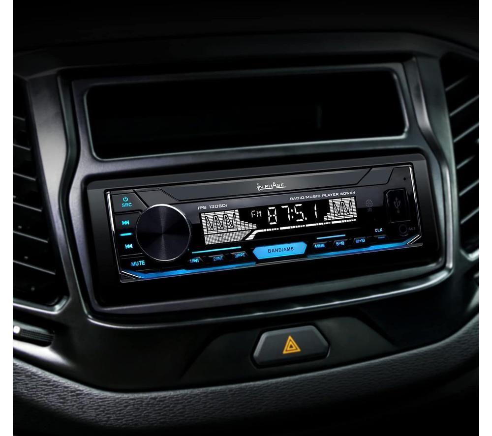 IN PHASE IPS-130SDi FM Bluetooth Car Stereo with Remote Control - Black image number 3 of 3