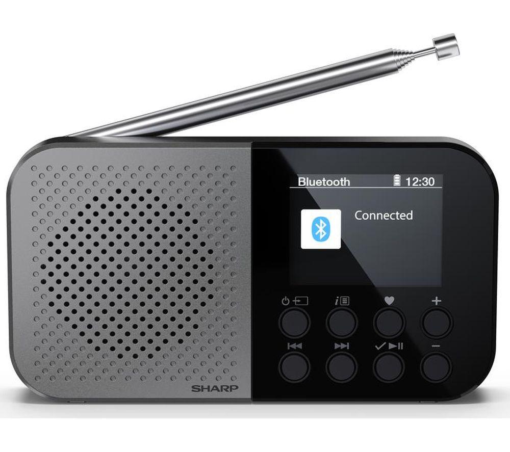 SHARP Osaka DR-P520 Portable DAB+/FM Bluetooth Radio - Storm Grey