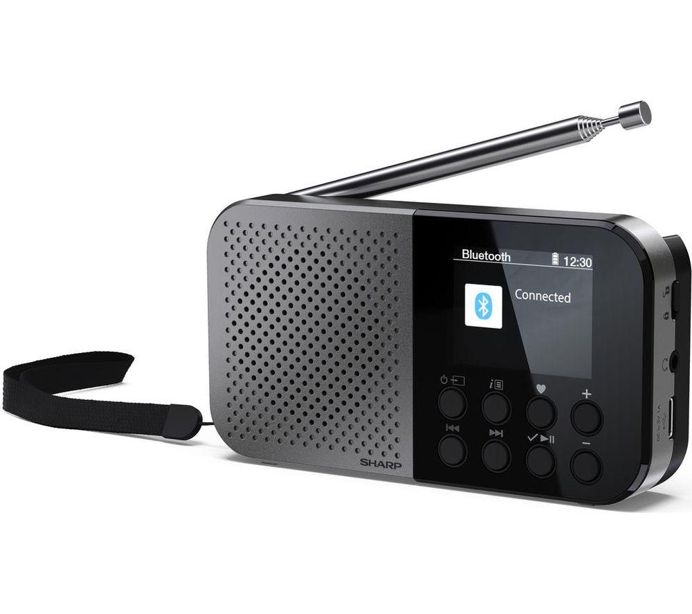 SHARP Osaka DR-P520 Portable DAB+/FM Bluetooth Radio - Storm Grey image number 5 of 9