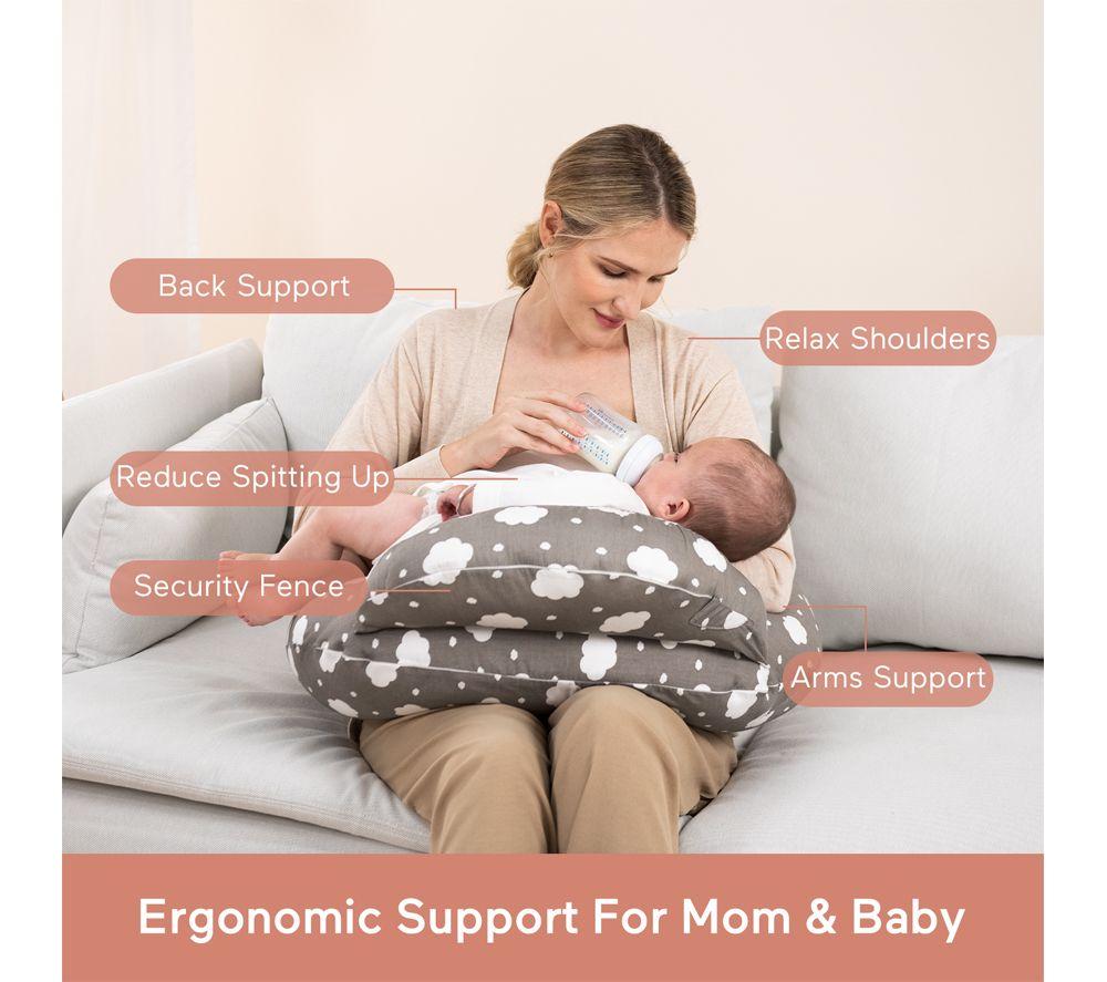 MOMCOZY Adjustable Nursing Pillow - Grey image number 2 of 5