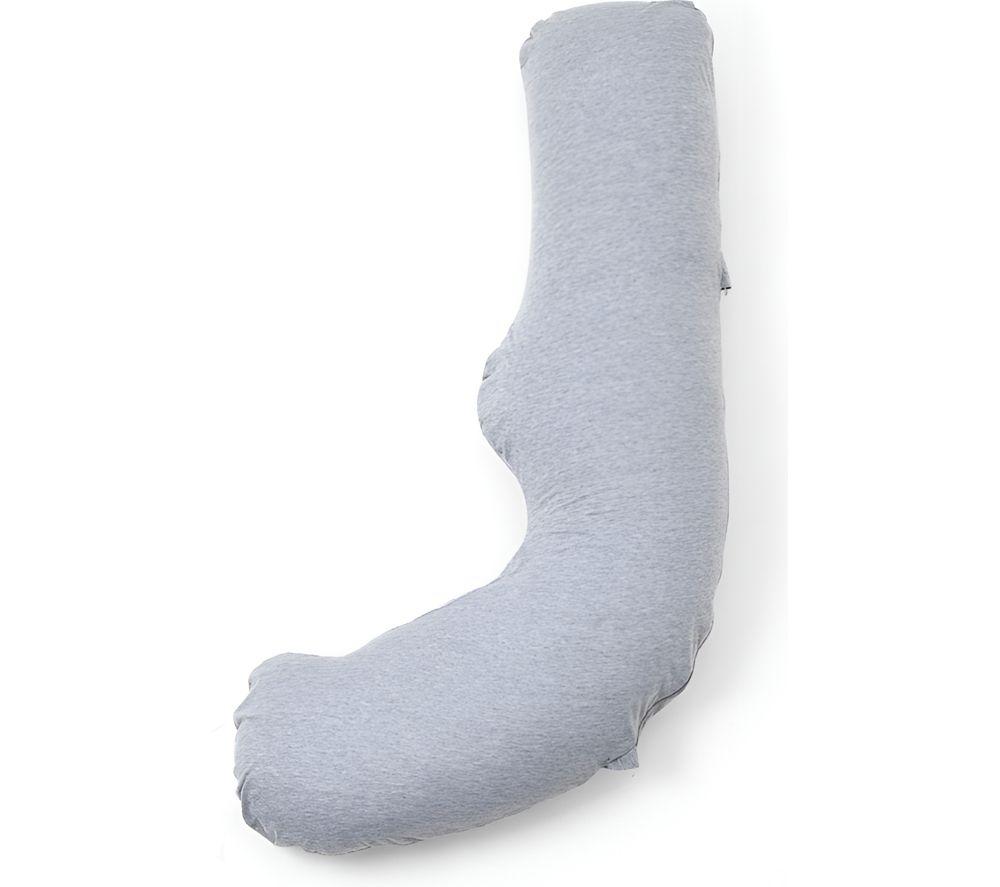 Momcozy Pp001-Fg11nb-A J Shaped Pregnancy Pillow - Grey