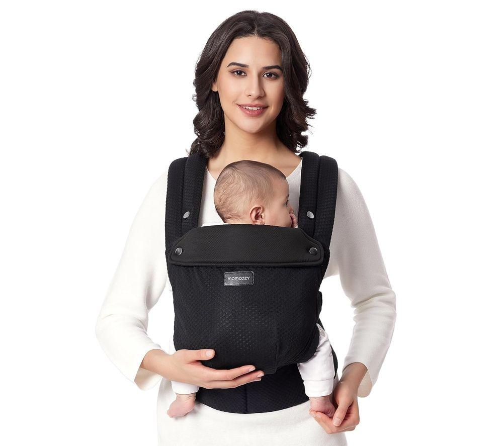 MOMCOZY BC001-BY12NB-A Baby Carrier - Black image number 2 of 4