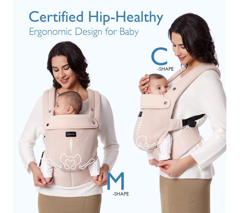 MOMCOZY BC001-PK12NB-A Baby Carrier - Pink image number 4 of 7