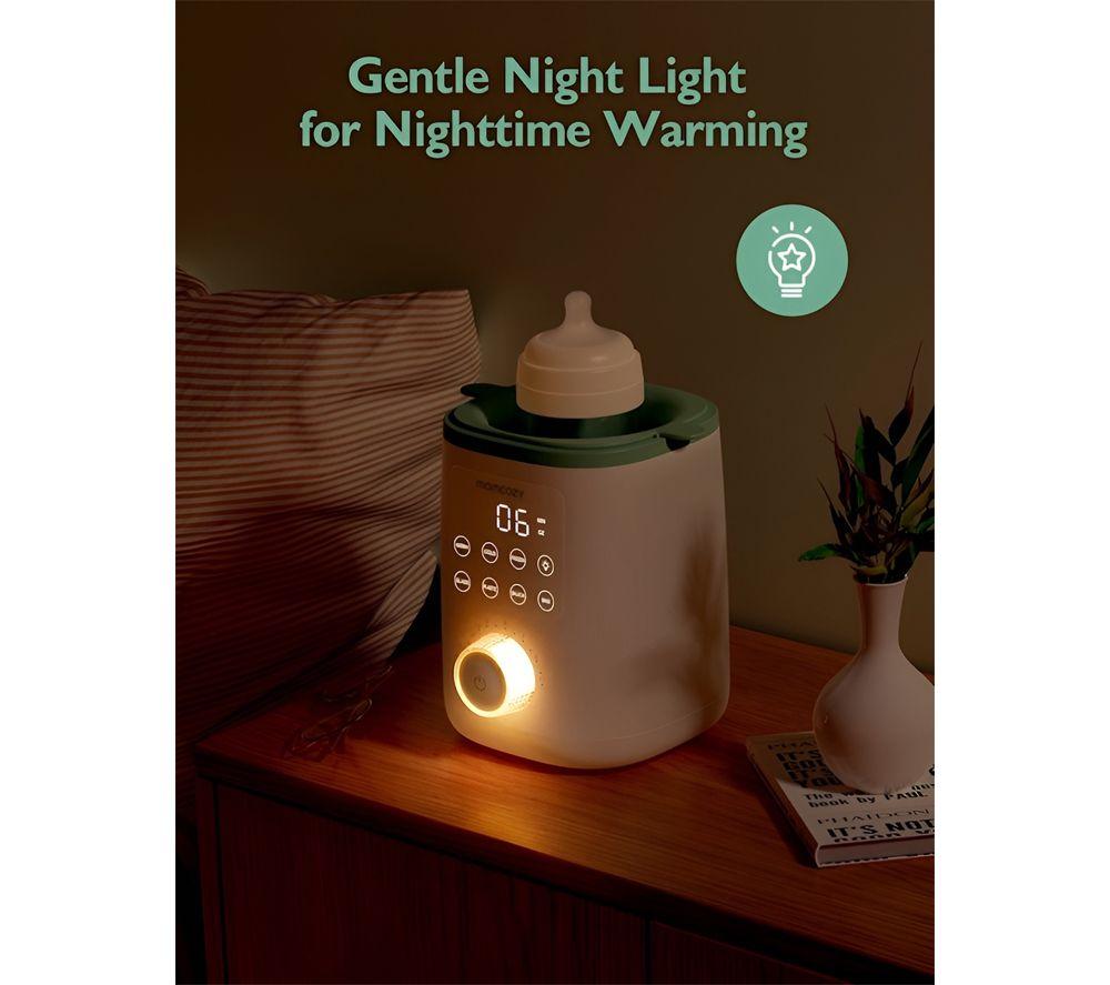 MOMCOZY MW002-WH11NB-A Baby Bottle Warmer - White & Green image number 2 of 5