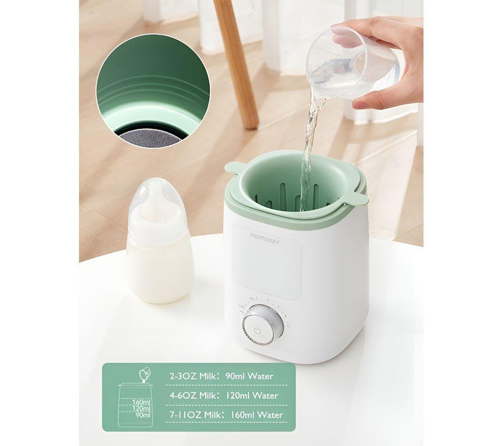 MOMCOZY MW002-WH11NB-A Baby Bottle Warmer - White & Green image number 4 of 5