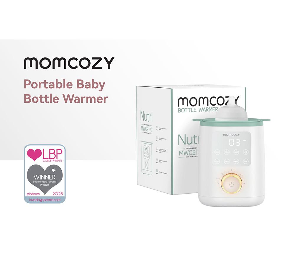 MOMCOZY MW002-WH11NB-A Baby Bottle Warmer - White & Green image number 5 of 5
