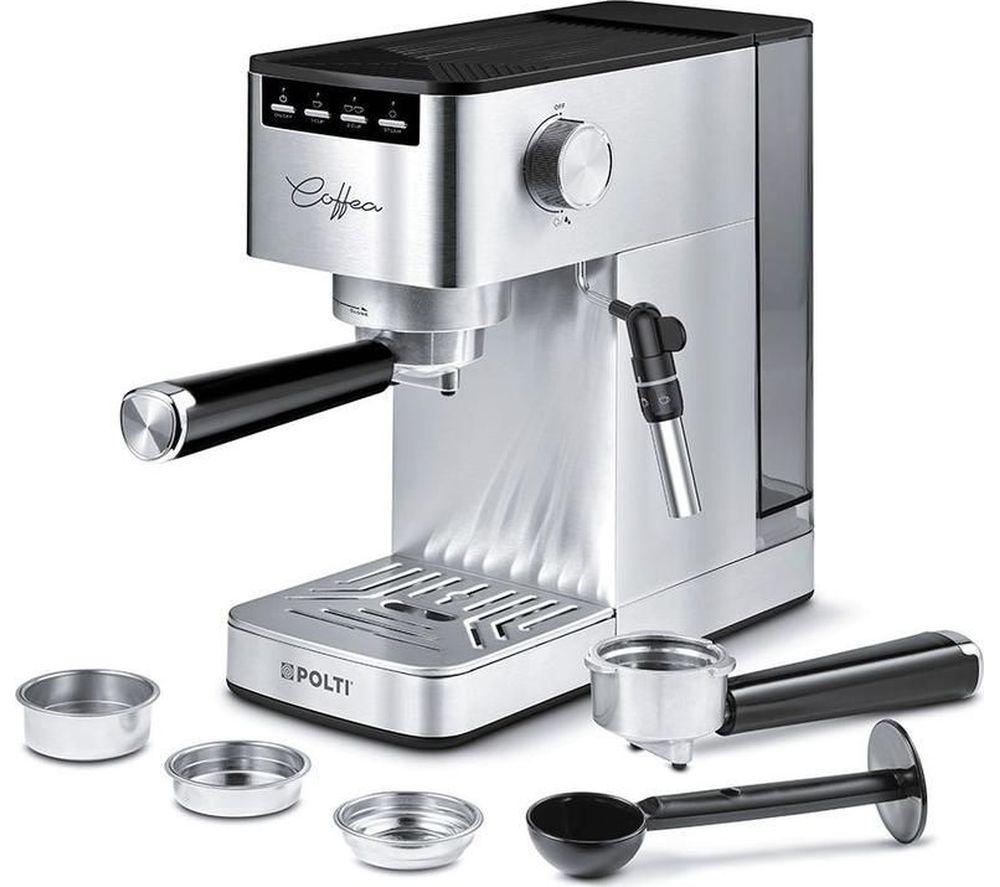 POLTI Coffea P10S Coffee Machine - Silver image number 2 of 9
