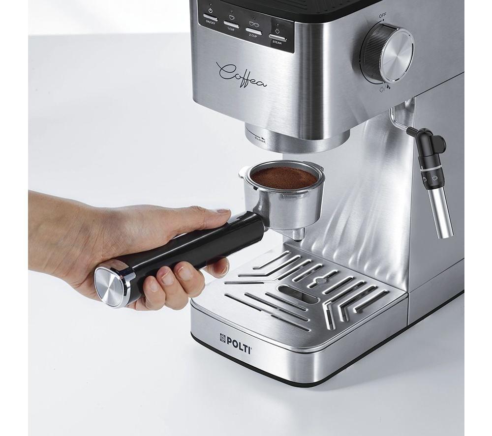 POLTI Coffea P10S Coffee Machine - Silver image number 5 of 9
