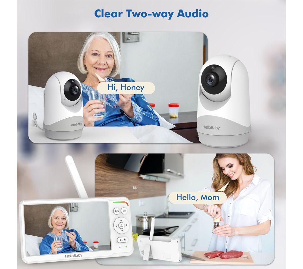 HELLOBABY HB6260 6" LCD Display Baby Monitor - White image number 5 of 7