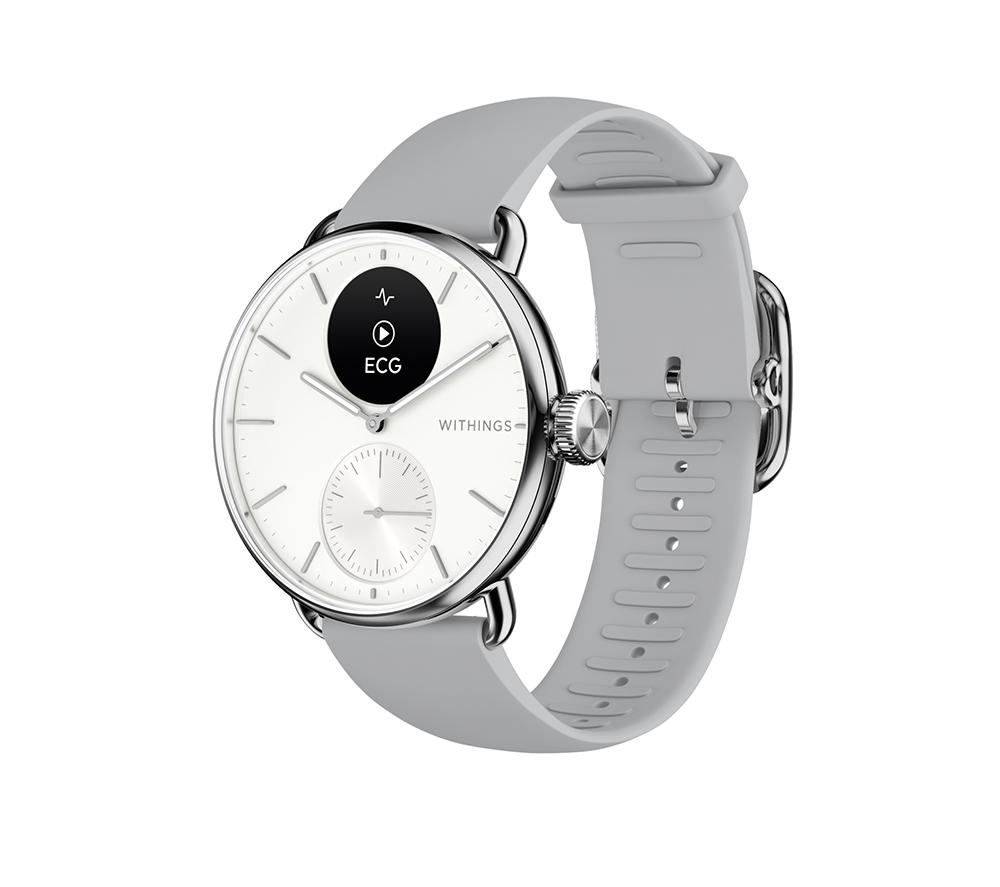 Withings Scanwatch 2 Hybrid Smart Watch - White, 38 Mm, White