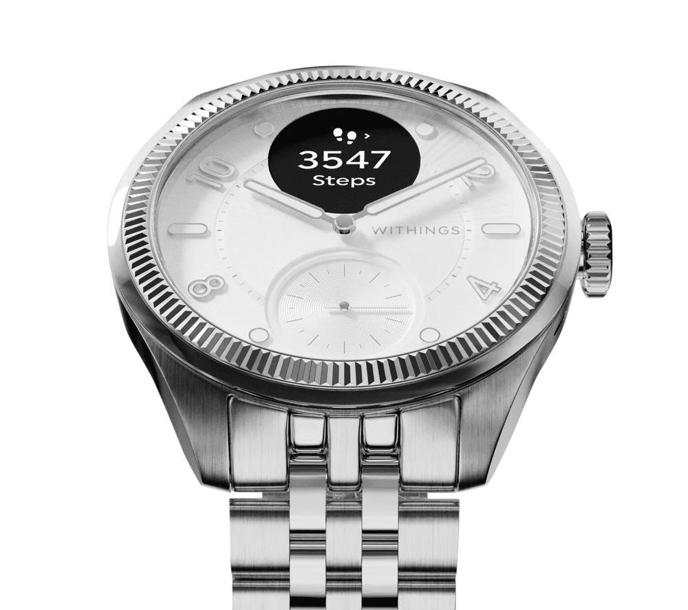 WITHINGS ScanWatch Nova Brilliant Hybrid Smart Watch - Titanium Grey, 39 mm image number 6 of 11