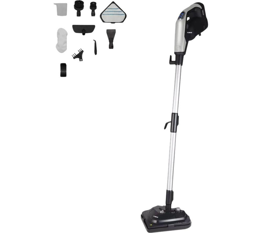 TOWER TSM12 T134001 12-in-1 Multifunction Steam Mop - Silver image number 3 of 11