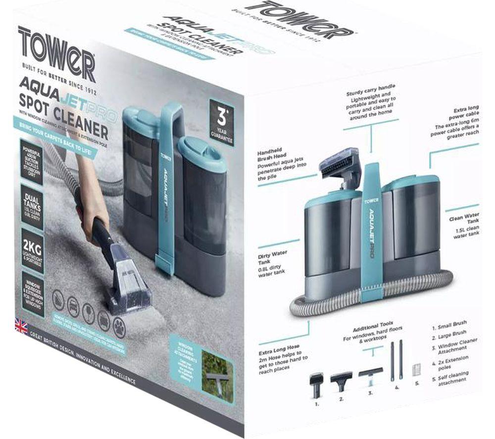 TOWER AquajetPro T548007 Cylinder Carpet Cleaner - Blue image number 11 of 11