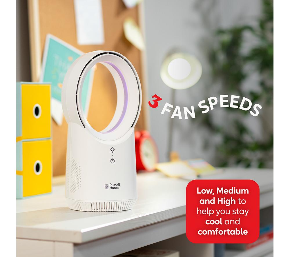 RUSSELL HOBBS RHBLDLUSB25 5" Bladeless Tower Fan - White image number 5 of 14