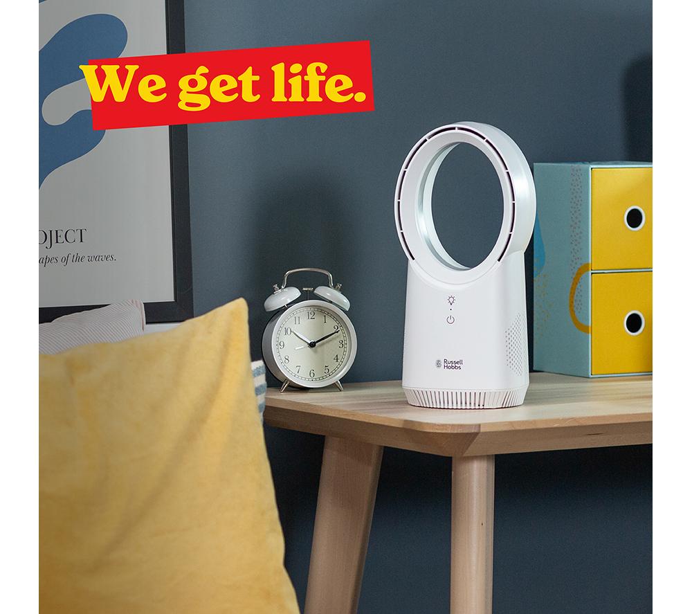 RUSSELL HOBBS RHBLDLUSB25 5" Bladeless Tower Fan - White image number 7 of 14