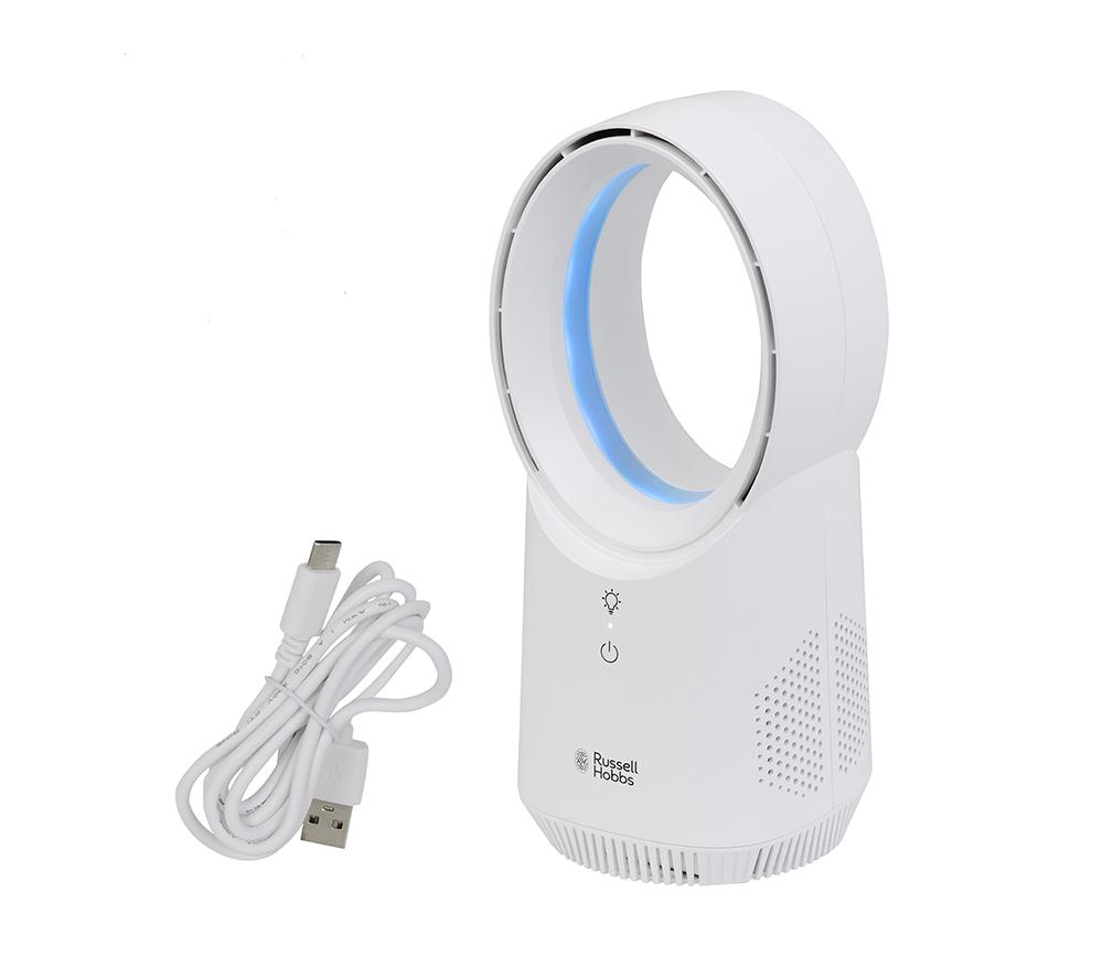 RUSSELL HOBBS RHBLDLUSB25 5" Bladeless Tower Fan - White image number 12 of 14