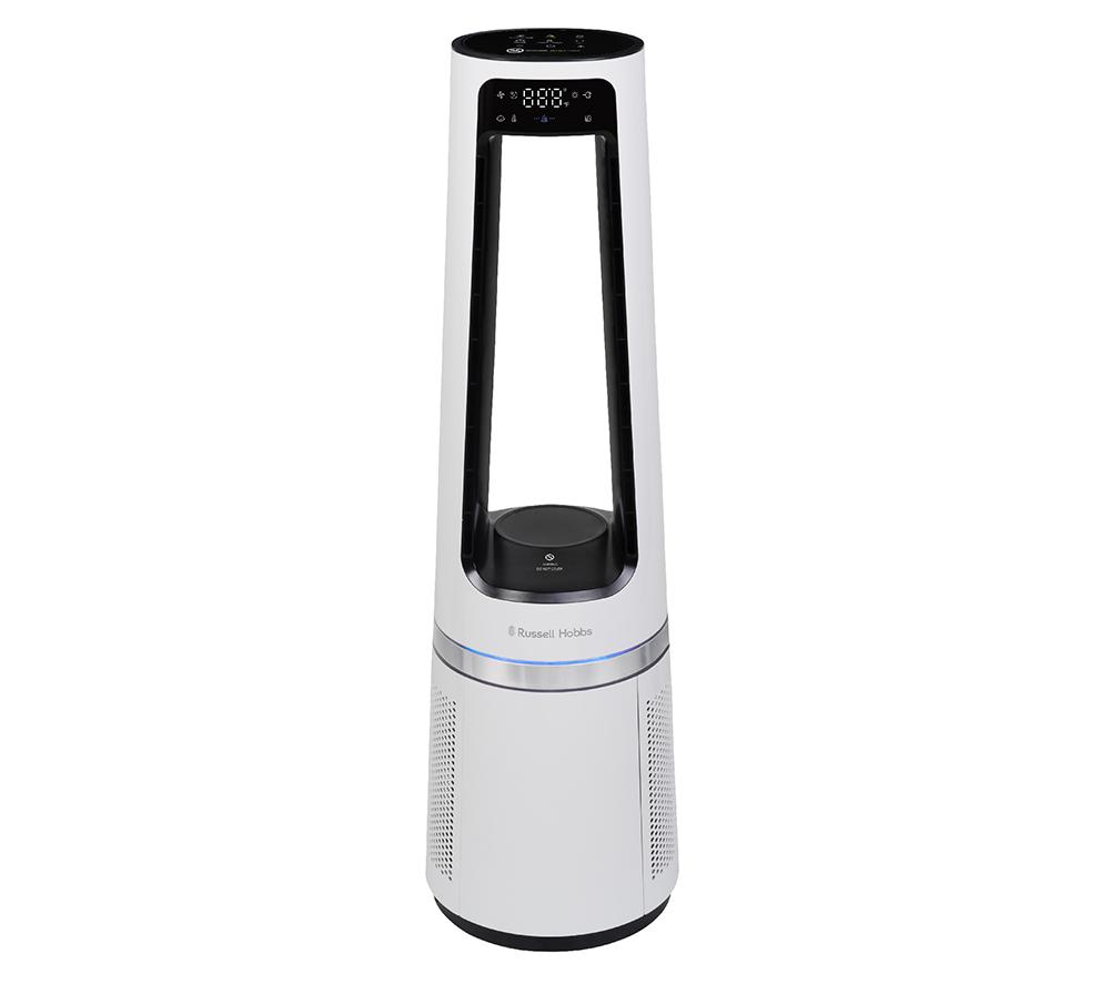 RUSSELL HOBBS RHBLDL25W Hot & Cool Bladeless Tower Fan - White image number 9 of 16
