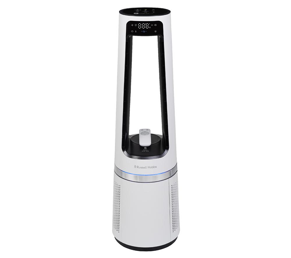 RUSSELL HOBBS RHBLDL25W Hot & Cool Bladeless Tower Fan - White image number 10 of 16