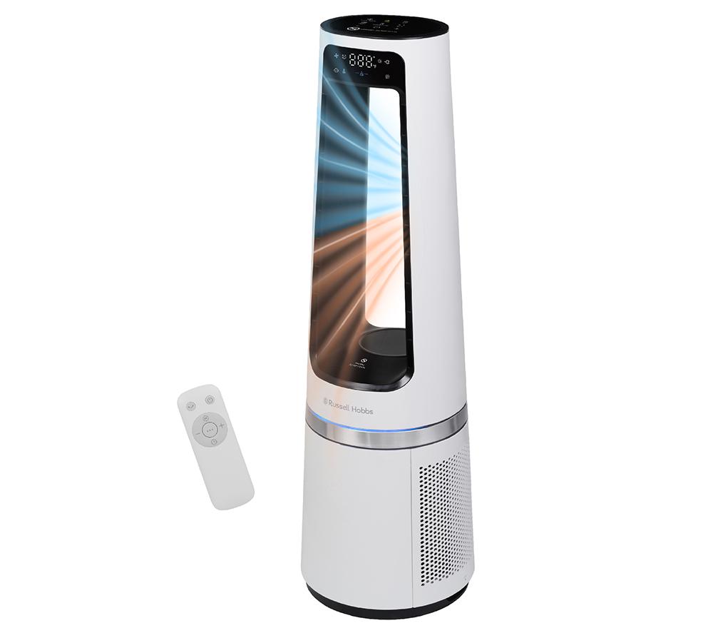 RUSSELL HOBBS RHBLDL25W Hot & Cool Bladeless Tower Fan - White image number 15 of 16