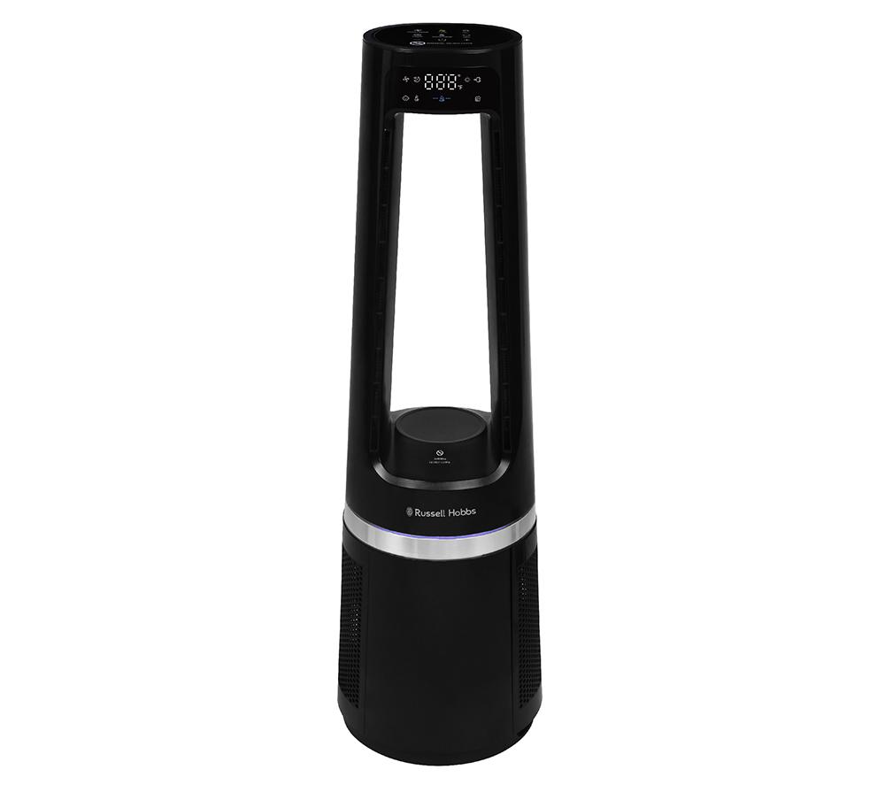 RUSSELL HOBBS RHBLDL25B Hot & Cool Bladeless Tower Fan - Black image number 9 of 16