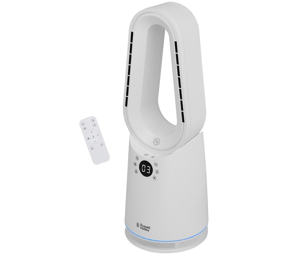 RUSSELL HOBBS RHCBLDL3IN1 Hot & Cool Bladeless Tower Fan - White image number 11 of 12