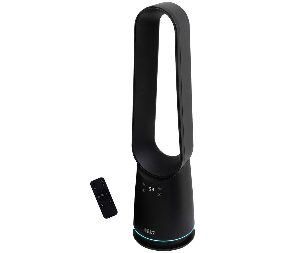 RUSSELL HOBBS RHBLDLC25B 8" Bladeless Tower Fan - Black image number 10 of 12