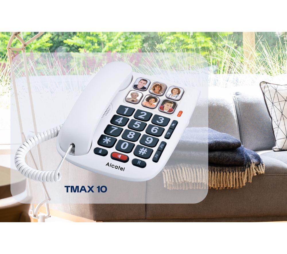 ALCATEL TMAX 10 Corded Phone - White image number 4 of 6