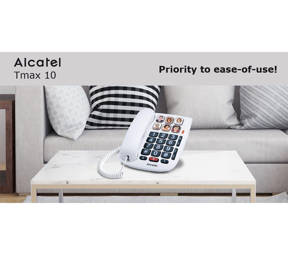 ALCATEL TMAX 10 Corded Phone - White image number 5 of 6