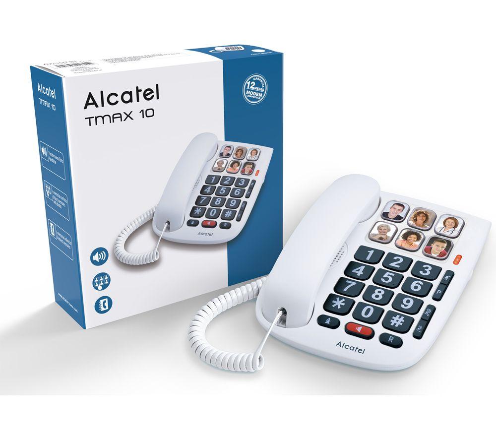 ALCATEL TMAX 10 Corded Phone - White image number 6 of 6