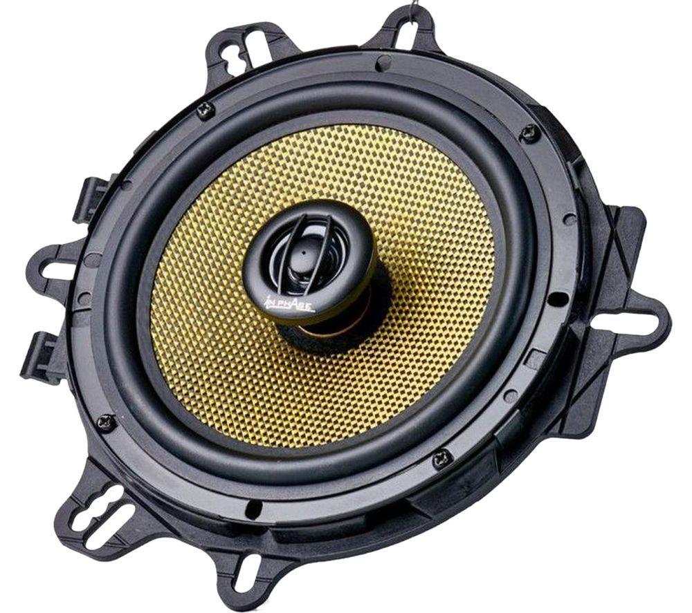 IN PHASE XTC17.2CF Car Speakers - Black & Yellow image number 2 of 4