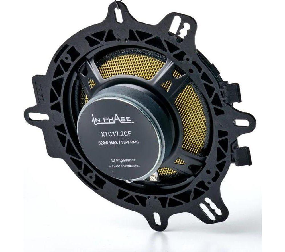 IN PHASE XTC17.2CF Car Speakers - Black & Yellow image number 3 of 4