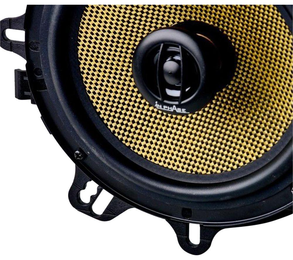 IN PHASE XTC17.2CF Car Speakers - Black & Yellow image number 4 of 4