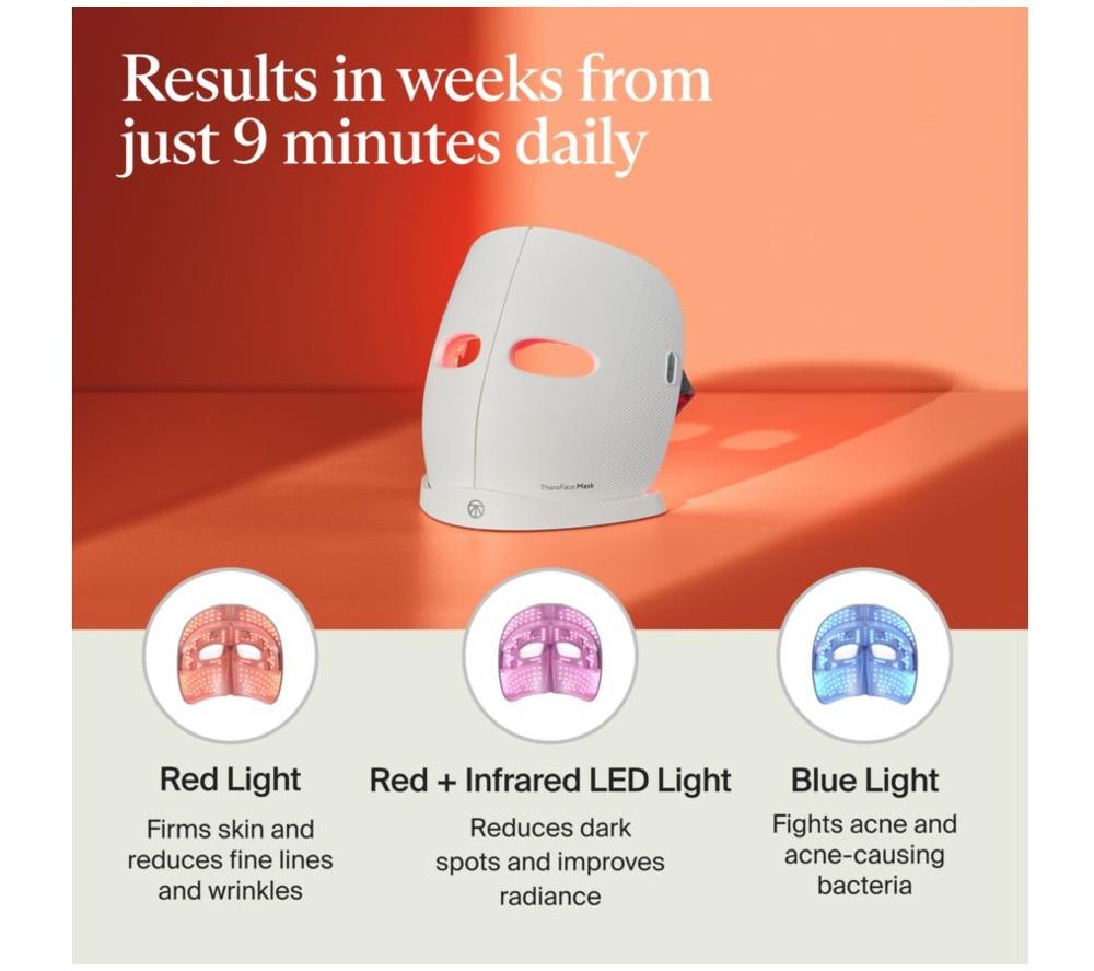 THERABODY TheraFace LED Face Mask - White image number 4 of 12