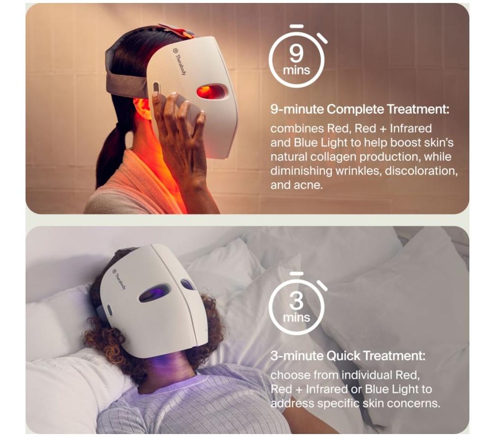 THERABODY TheraFace LED Face Mask - White image number 10 of 12