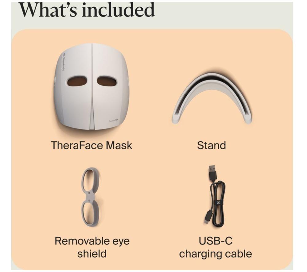 THERABODY TheraFace LED Face Mask - White image number 11 of 12