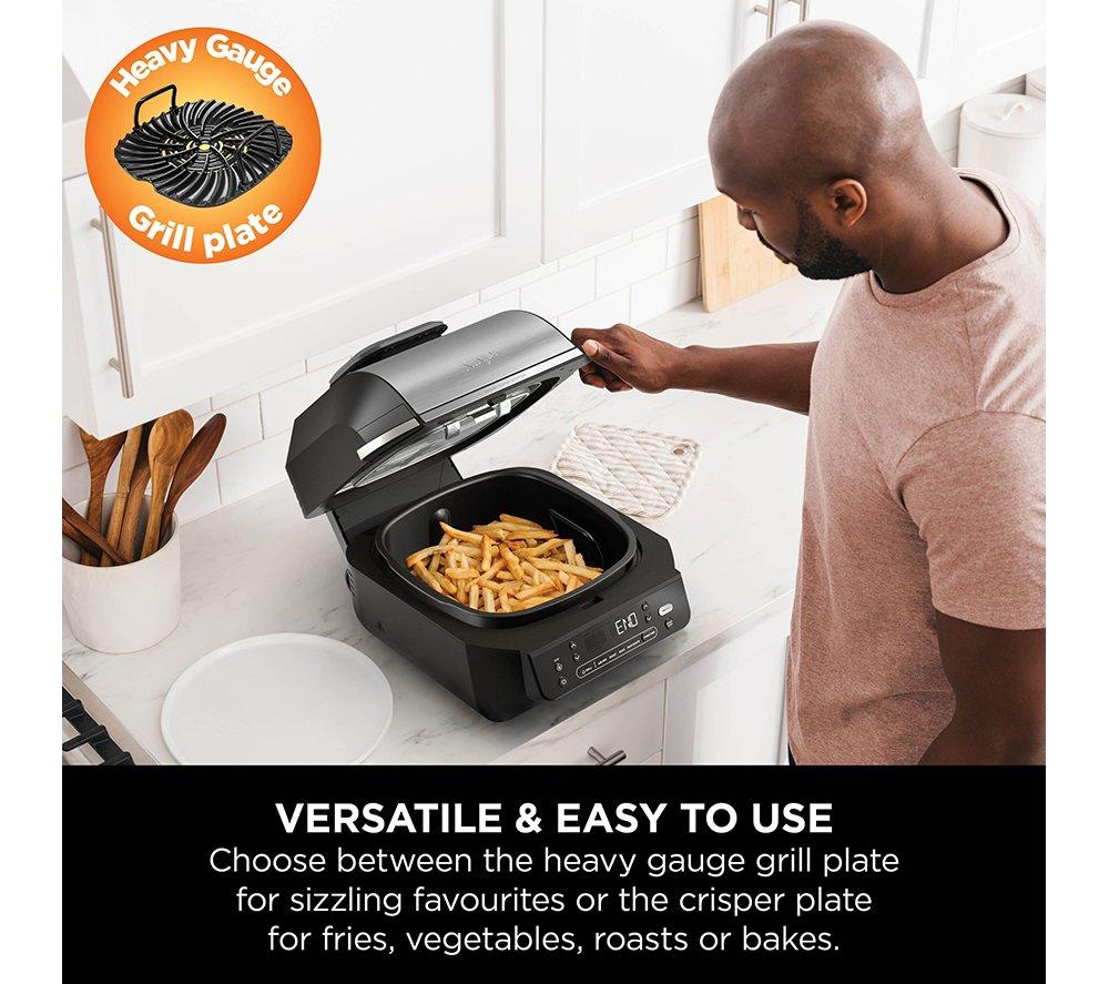 NINJA EG351UK 5-in-1 Indoor Grill & Air Fryer - Black & Silver image number 4 of 12