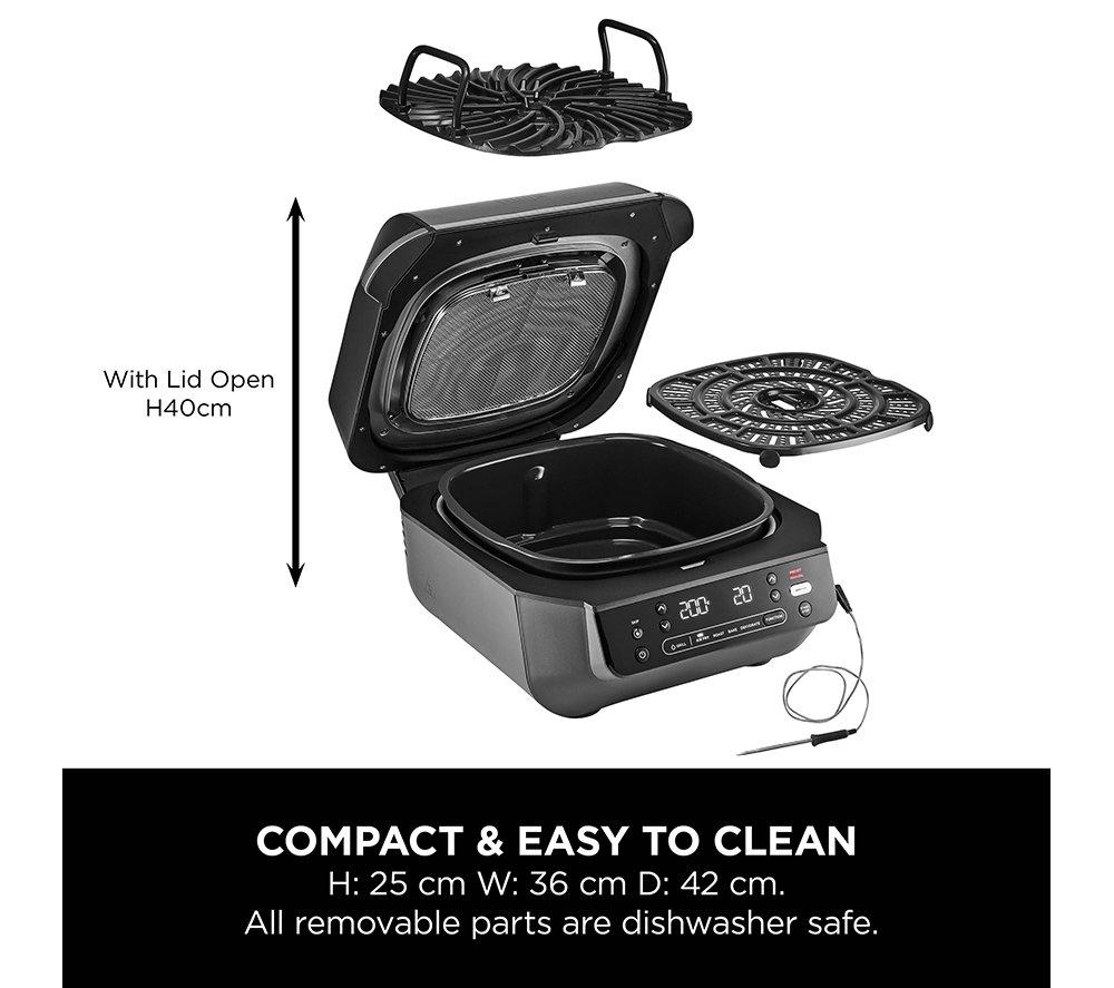 NINJA EG351UK 5-in-1 Indoor Grill & Air Fryer - Black & Silver image number 10 of 12
