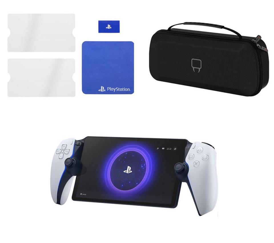 SONY PlayStation Portal Remote Player, Screen Protection Kit (Pack of 2) & Carry Case Bundle