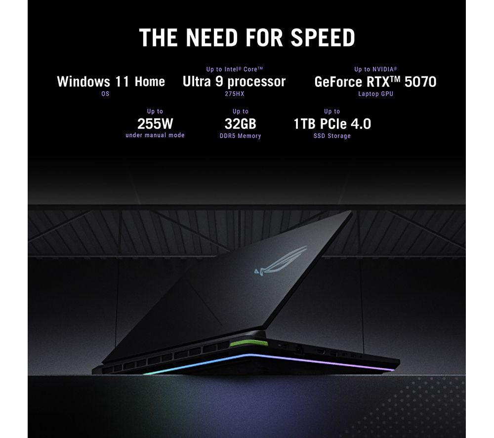 ASUS ROG Strix G16 16" Gaming Laptop - Intel&reg; Core&trade; Ultra 9, RTX 5070, 1 TB SSD image number 8 of 18