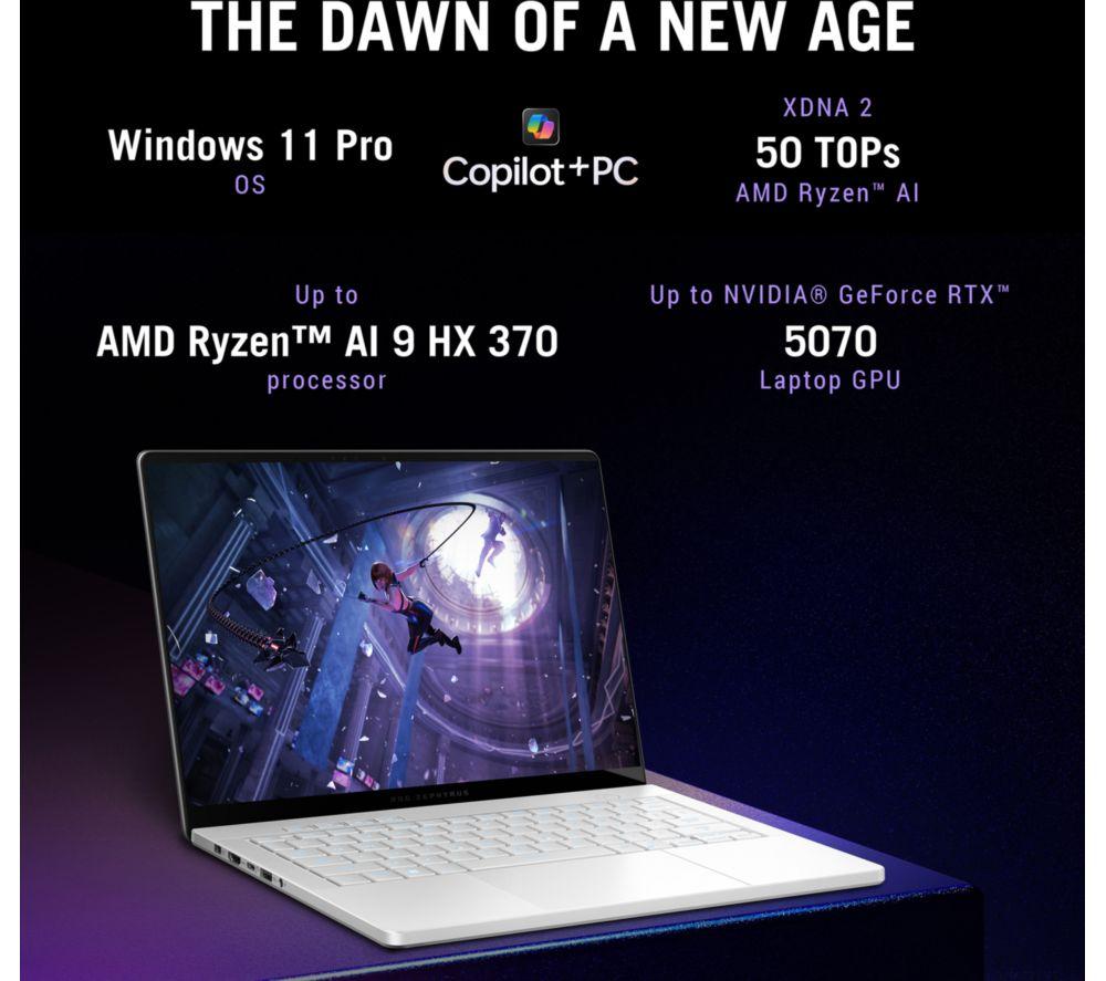 ASUS ROG Zephyrus G14 14" Gaming Laptop - AMD Ryzen 9, RTX 5070, 1 TB SSD image number 15 of 19