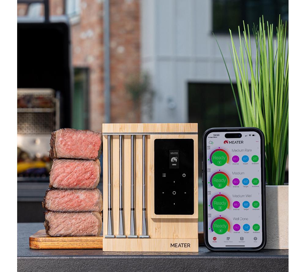 MEATER Pro XL Smart Meat Thermometer - Honey & Bamboo image number 4 of 9